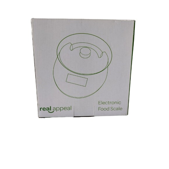 Real Appeal Silver Digital Electronic Food Scale W/ Clear Plastic Bowl - NIB - Picture 6 of 6